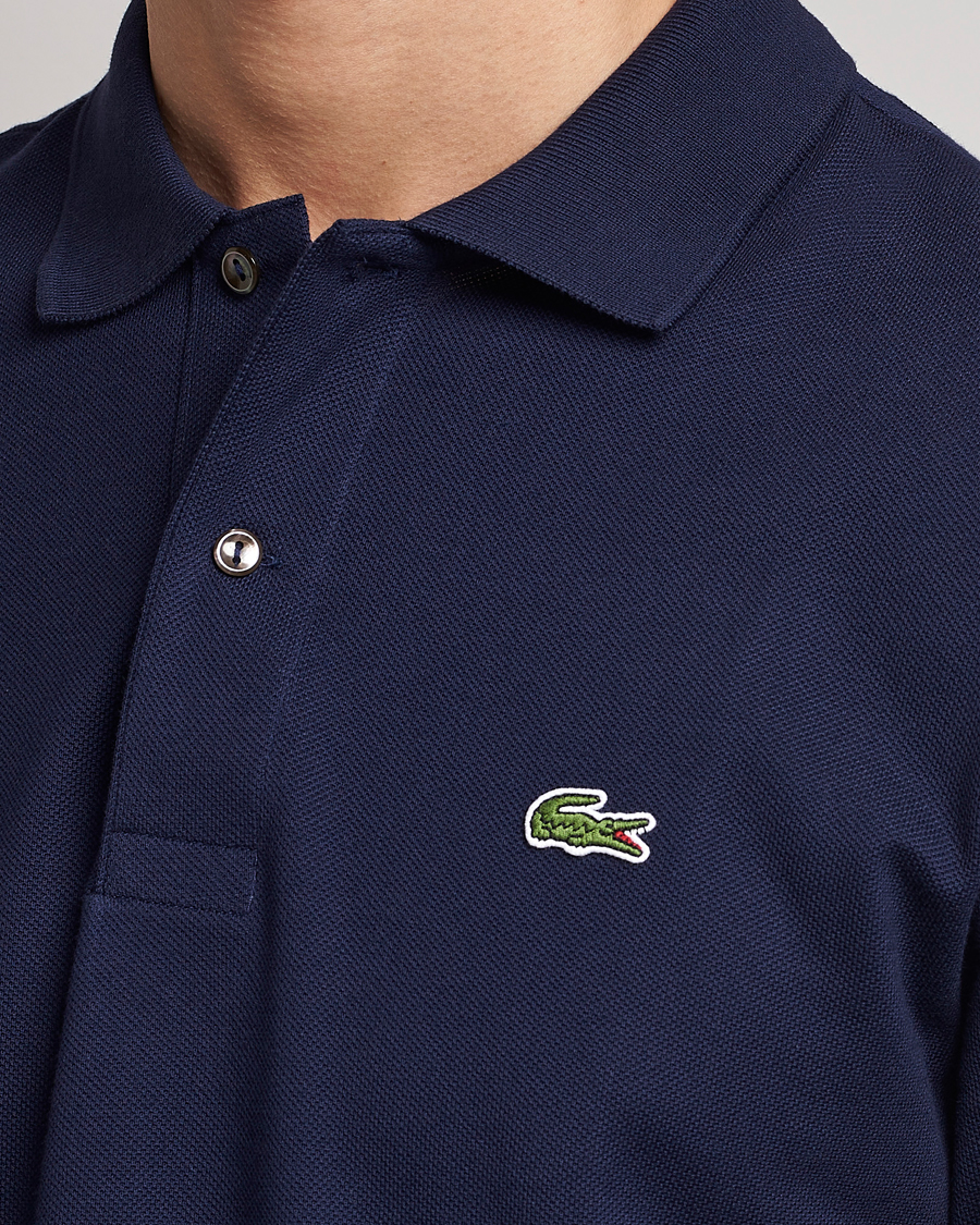 Herr | Pikéer | Lacoste | Original Long Sleeve Polo Piké Navy Blue