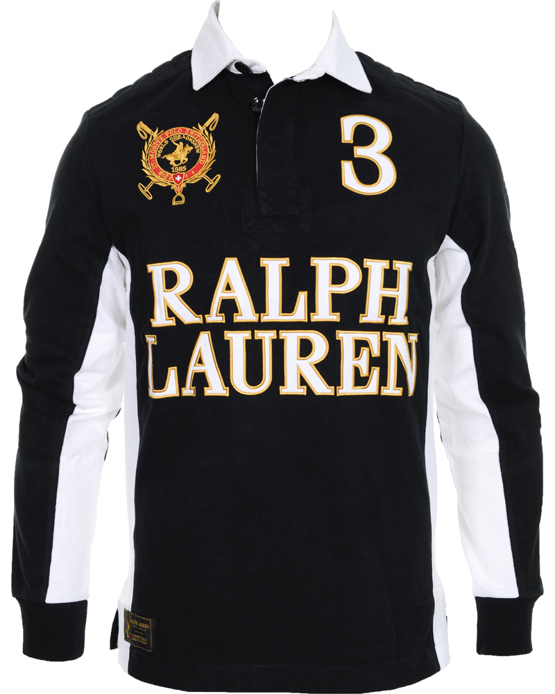 Herr | Tröjor | Polo Ralph Lauren | Custom Fit Rugby Black