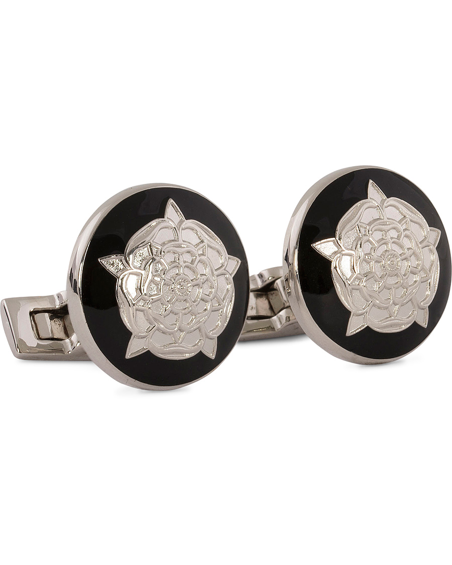 Herr | Skultuna Cuff Links The Tudor Rose Silver/Baroque | Skultuna | Cuff Links The Tudor Rose Silver/Baroque