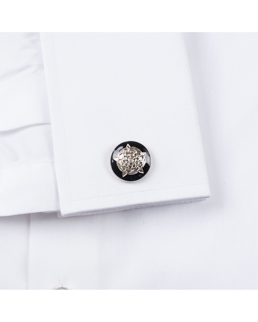 Herr | Skultuna Cuff Links The Tudor Rose Silver/Baroque | Skultuna | Cuff Links The Tudor Rose Silver/Baroque