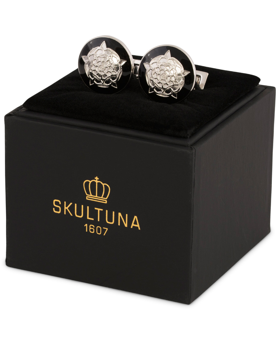 Herr | Skultuna Cuff Links The Tudor Rose Silver/Baroque | Skultuna | Cuff Links The Tudor Rose Silver/Baroque