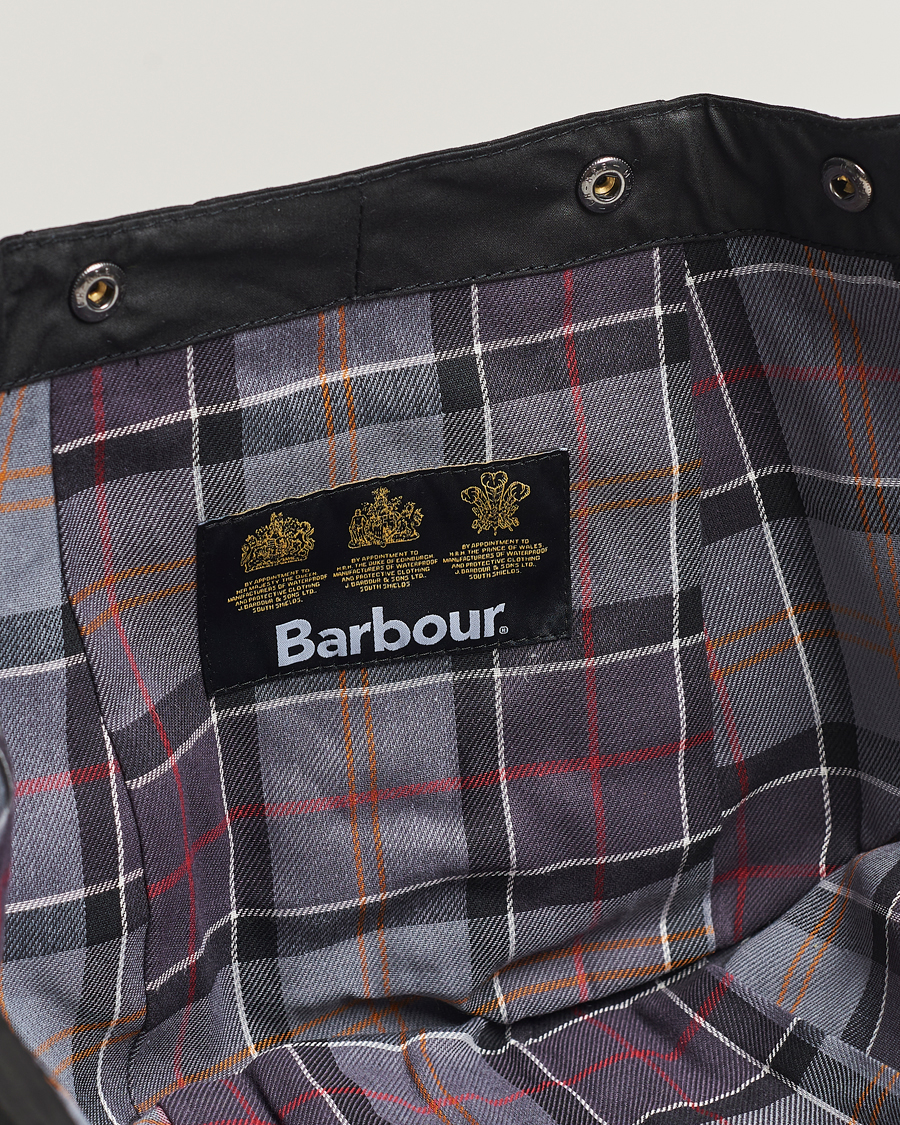 Herr | Jackor | Barbour Lifestyle | Waxed Cotton Hood Black