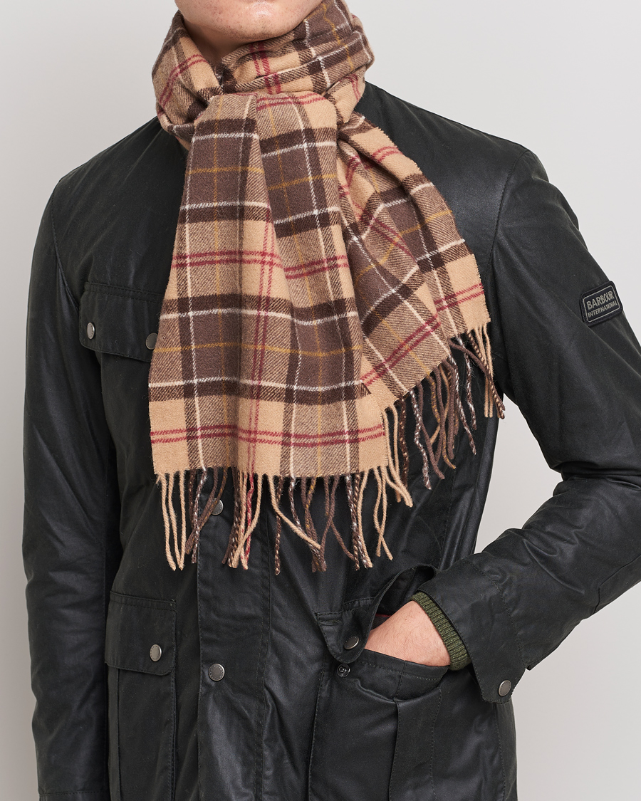 Herr | Värmande accessoarer | Barbour Lifestyle | Tartan Lambswool Scarf Muted