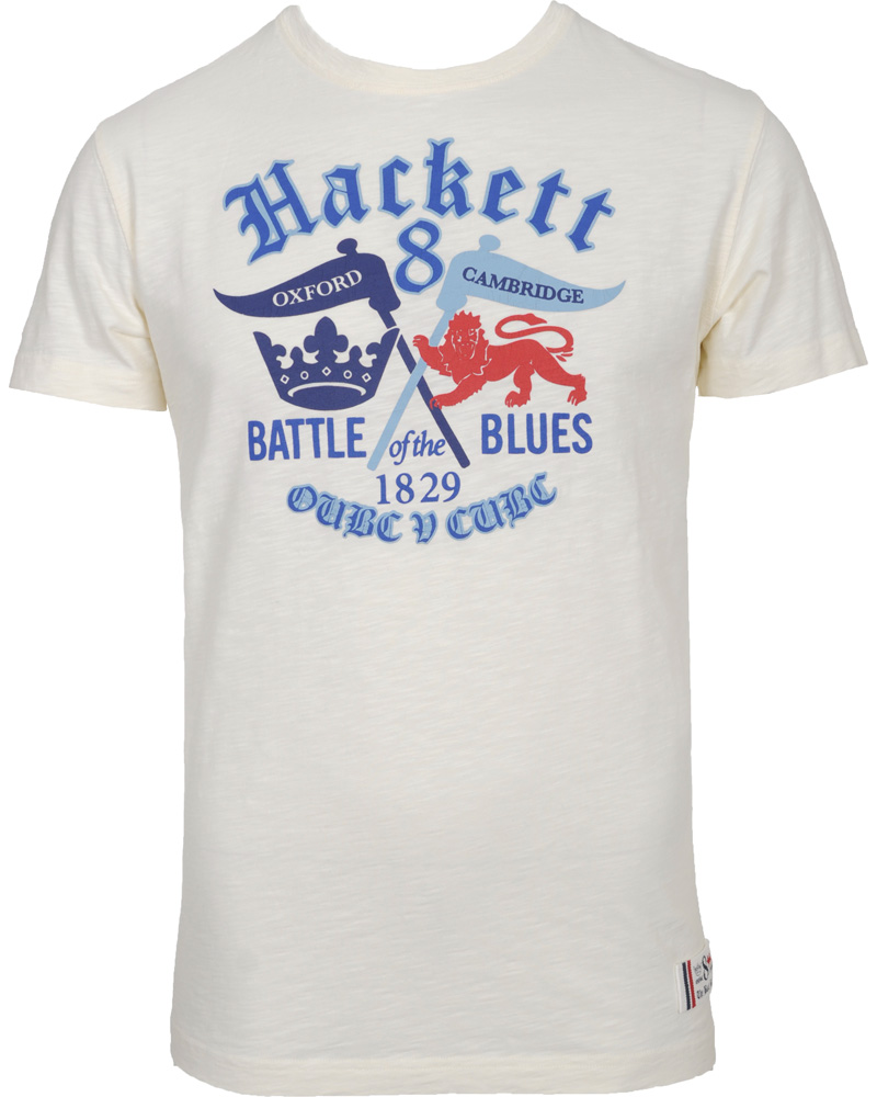 Herr | T-Shirts | Hackett | Logo Tee Off White
