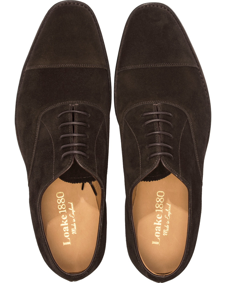 Herr | Loake 1880 Aldwych Oxford Dark Brown Suede | Loake 1880 | Aldwych Oxford Dark Brown Suede
