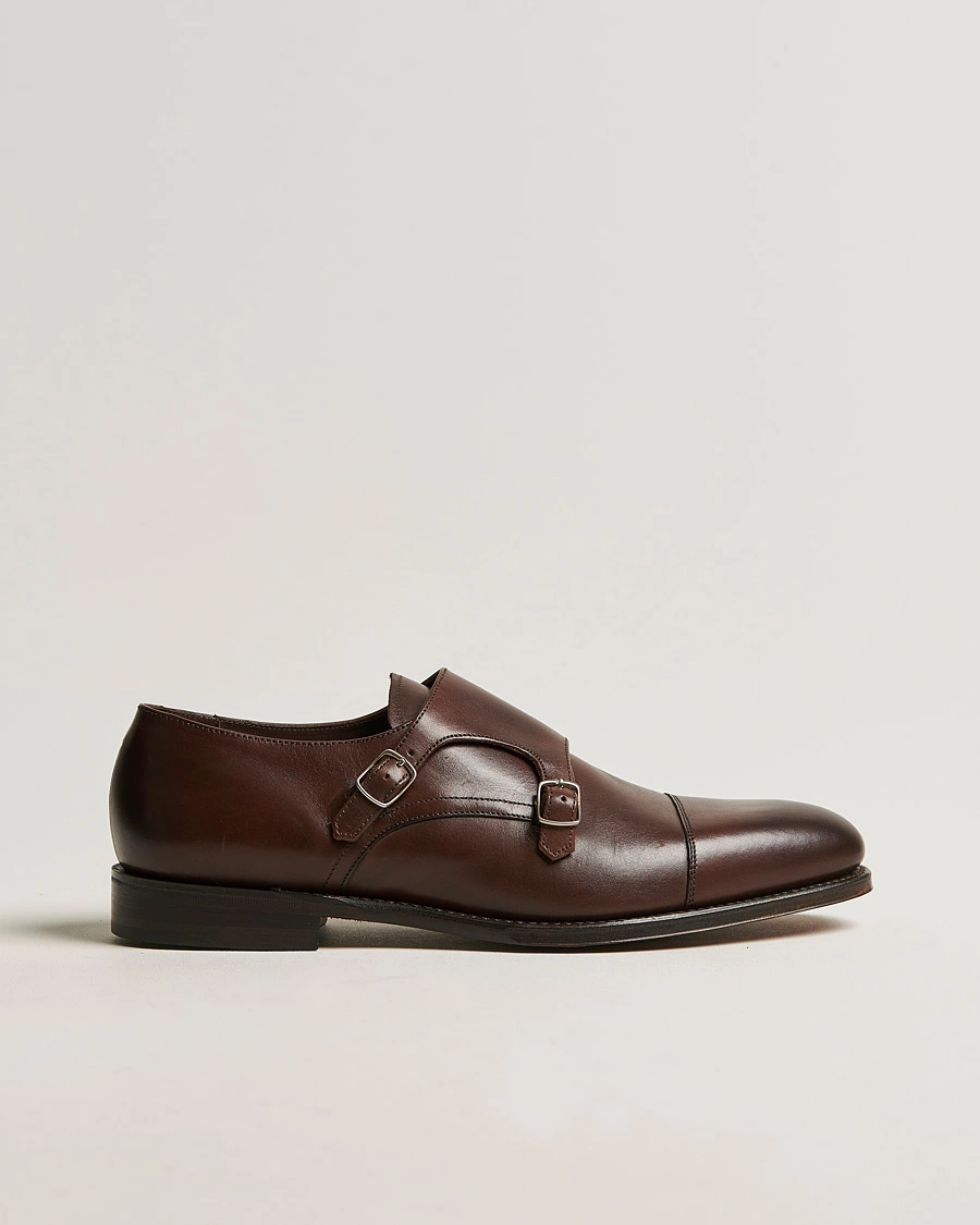 Herr | Munkskor | Loake 1880 | Cannon Monkstrap Dark Brown Burnished Calf