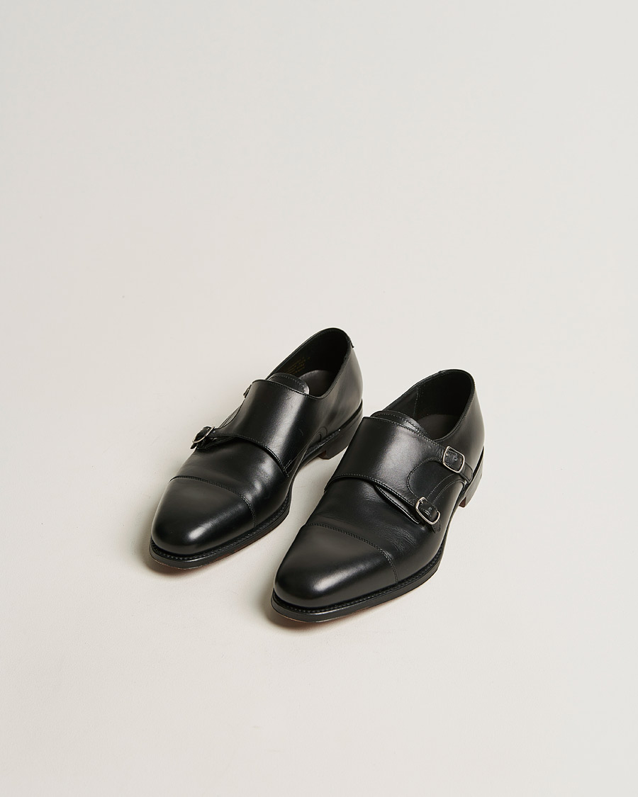 Herr | Handgjorda skor - Skoblockskampanj | Loake 1880 | Cannon Monkstrap Black Calf