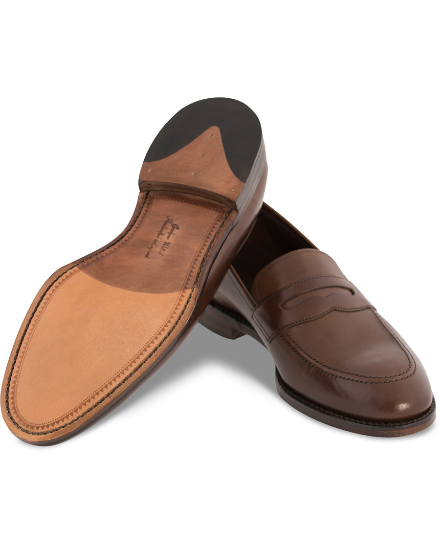Herr | Loake 1880 Whitehall Loafer Dark Brown Burnished Calf | Loake 1880 | Whitehall Loafer Dark Brown Burnished Calf
