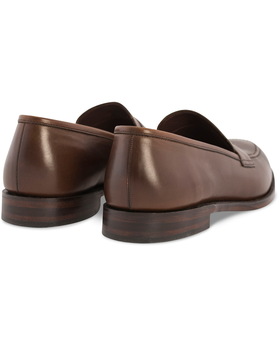 Herr | Loake 1880 Whitehall Loafer Dark Brown Burnished Calf | Loake 1880 | Whitehall Loafer Dark Brown Burnished Calf
