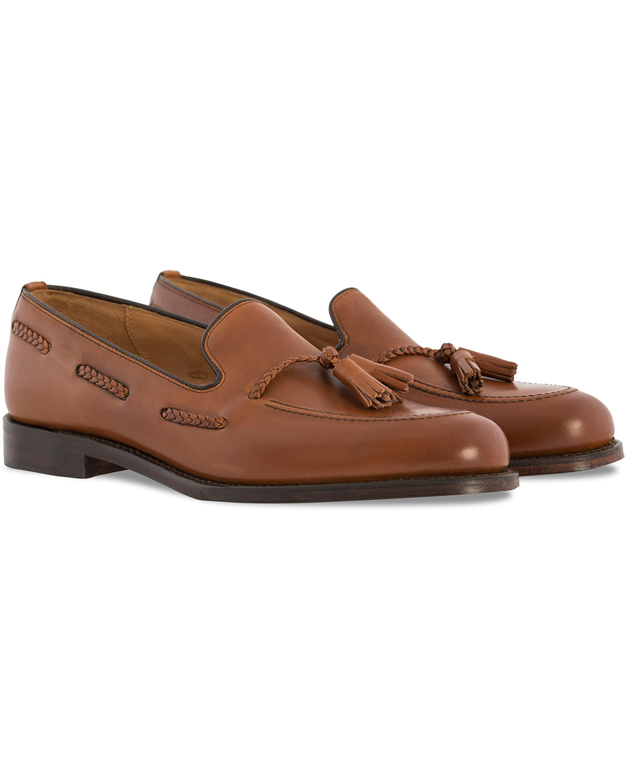 Herr | Loake 1880 Temple Loafer Brown Burnished Calf | Loake 1880 | Temple Loafer Brown Burnished Calf