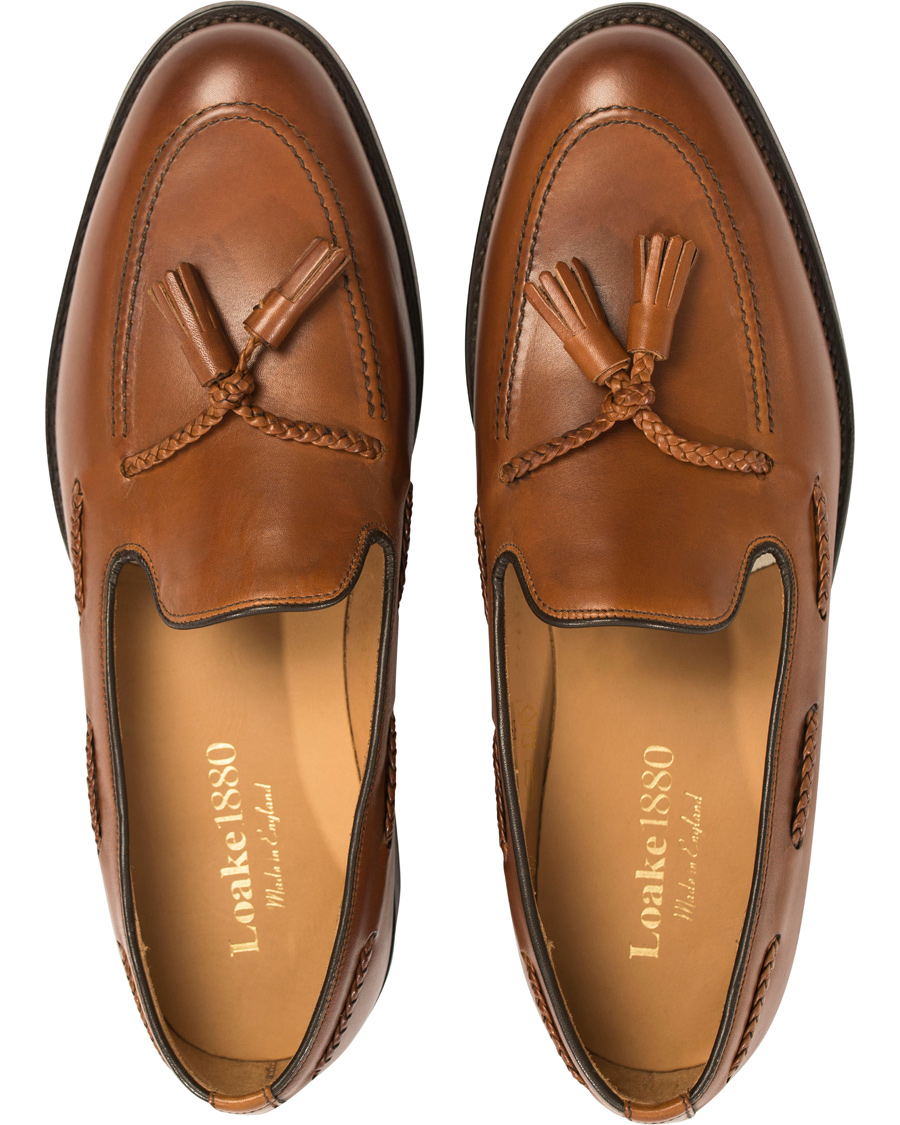 Herr | Loake 1880 Temple Loafer Brown Burnished Calf | Loake 1880 | Temple Loafer Brown Burnished Calf