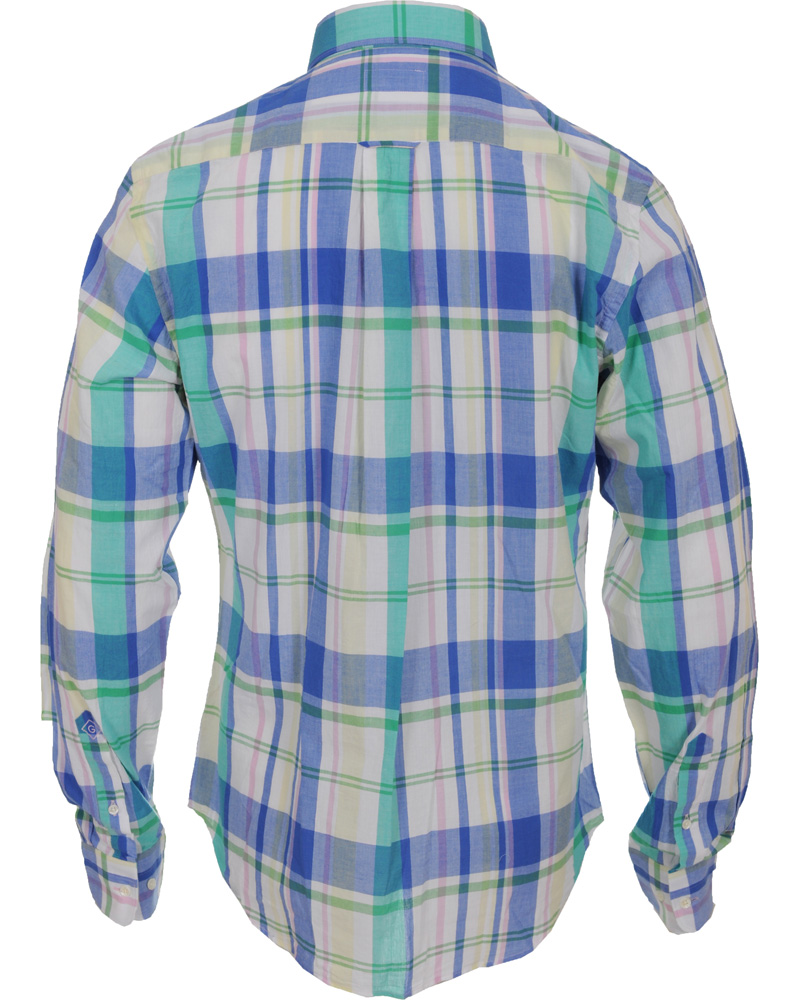 Herr | Skjortor | GANT Rugger | Handloom Madras Shirt Bluebell
