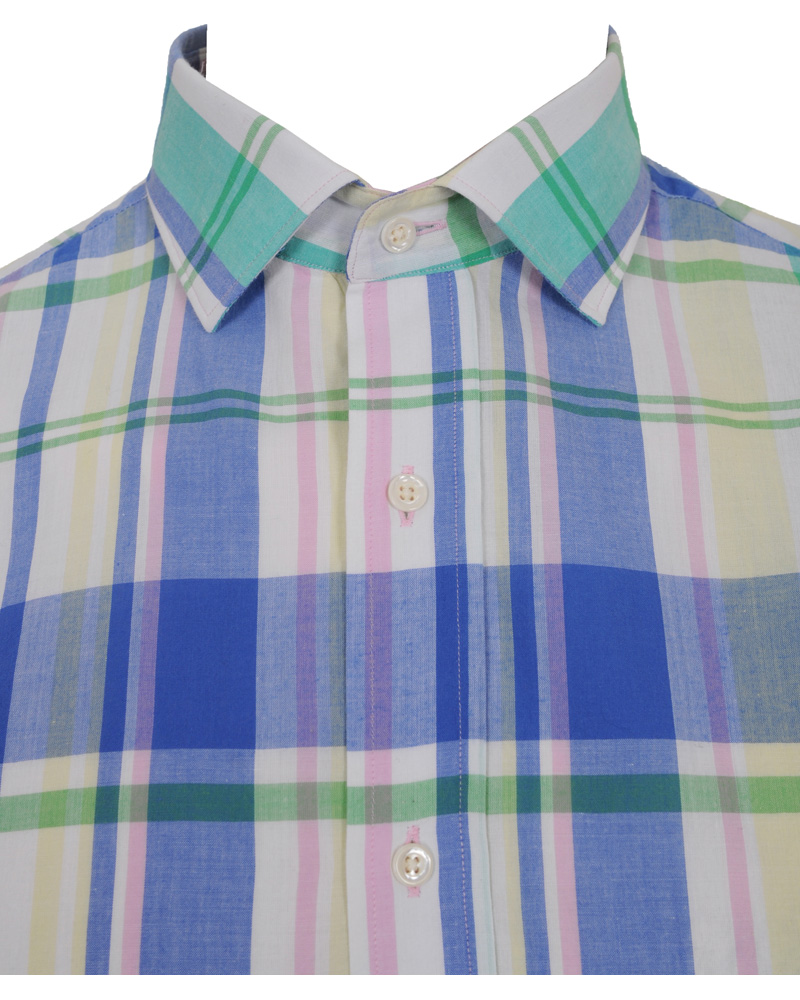 Herr | Skjortor | GANT Rugger | Handloom Madras Shirt Bluebell