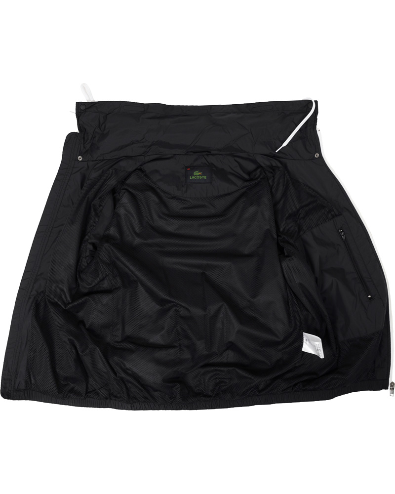 Herr | Jackor | Lacoste | Hood Windbreaker Jacket Black/White