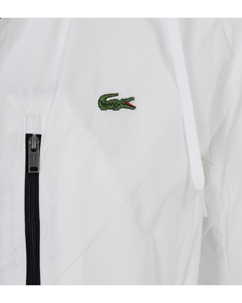 Herr | Jackor | Lacoste | Hood Windbreaker Jacket White/Navy