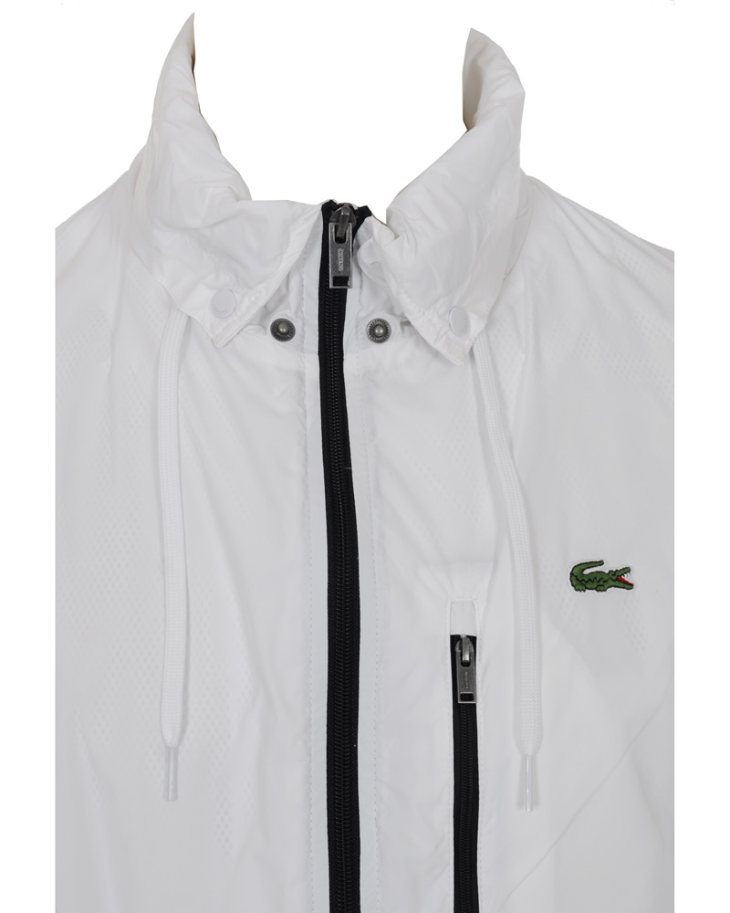 Herr | Jackor | Lacoste | Hood Windbreaker Jacket White/Navy