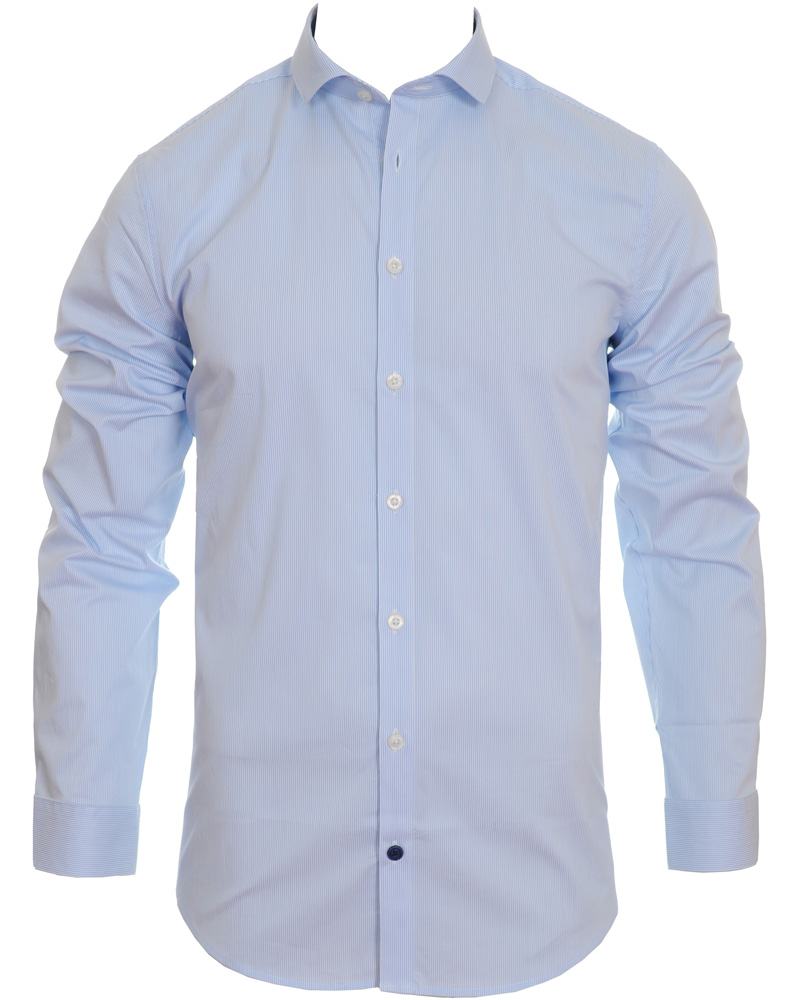 Herr | Skjortor | Tiger of Sweden | Thornie Stripe Light Blue