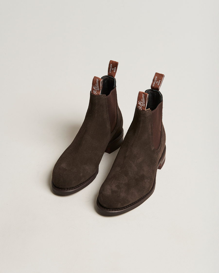 Herr | R.M.Williams Wentworth G Boot Chocolate Suede | R.M.Williams | Wentworth G Boot Chocolate Suede
