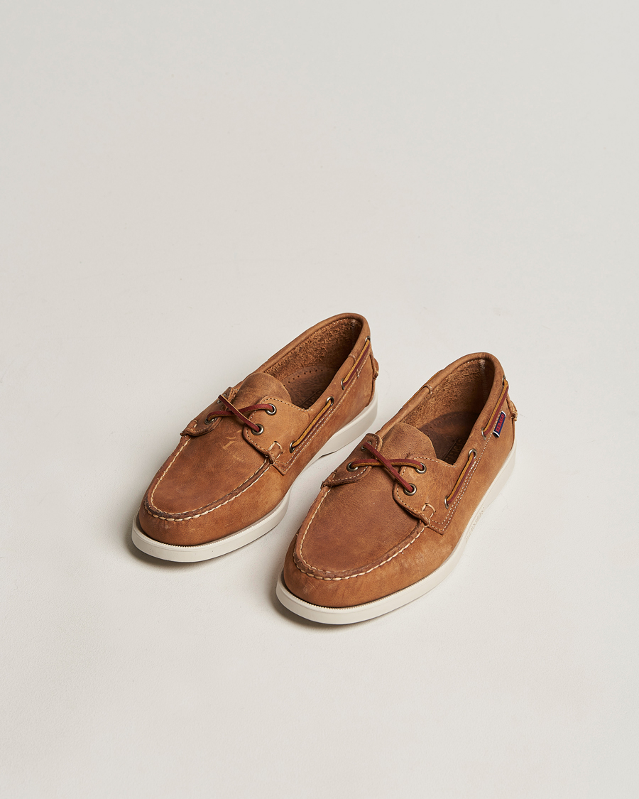 Herr | Preppy Authentic | Sebago | Dockside Nubuck Boat Shoe Brown