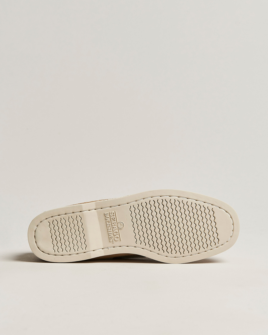 Herr | Seglarskor | Sebago | Docksides Suede Boat Shoe Beige Camel