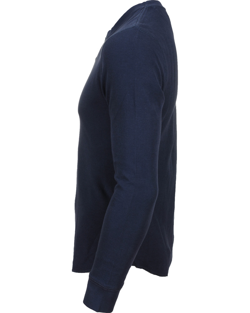 Herr | Tröjor | Levi's | Levis Long Sleeve Slim Waffle Henly Dress Blues