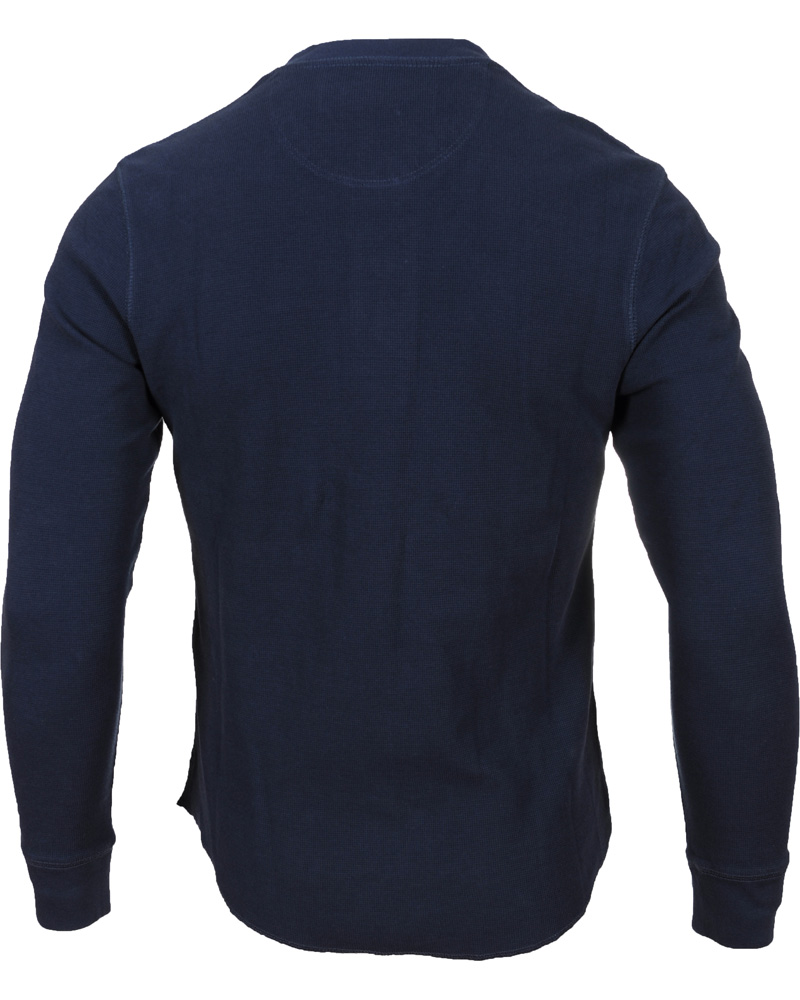 Herr | Tröjor | Levi's | Levis Long Sleeve Slim Waffle Henly Dress Blues
