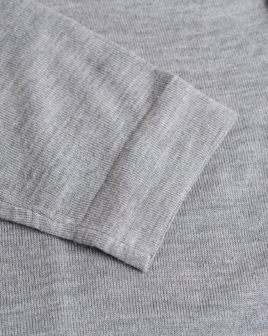 Herr | Tröjor | Filippa K | Fine Merino V-Neck Cardigan Grey Melange