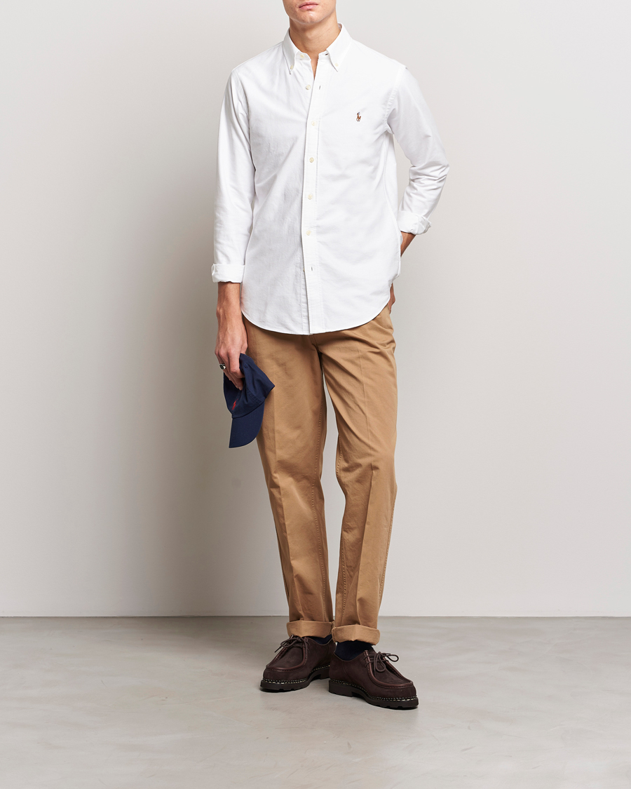 Herr | Polo Ralph Lauren Custom Fit Shirt Oxford White | Polo Ralph Lauren | Custom Fit Shirt Oxford White