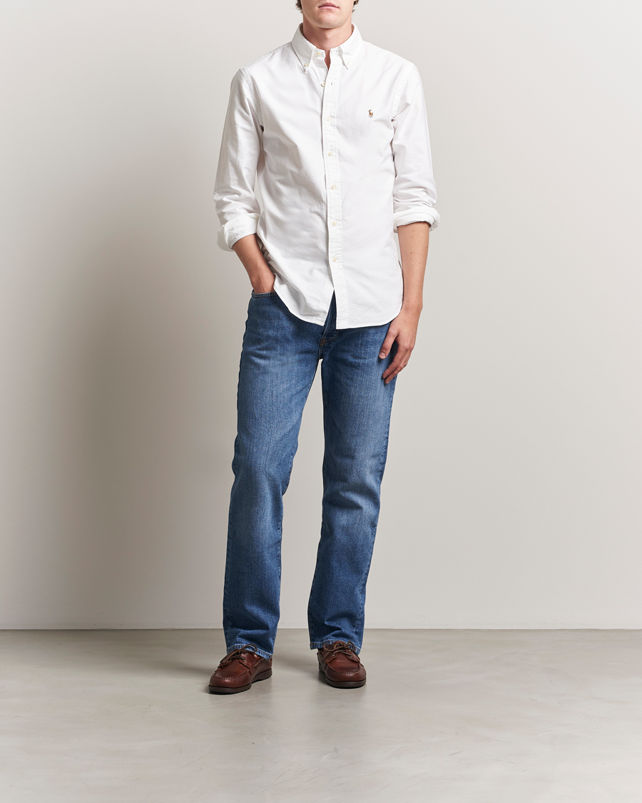 Herr | Skjortor | Polo Ralph Lauren | Custom Fit Oxford Shirt White