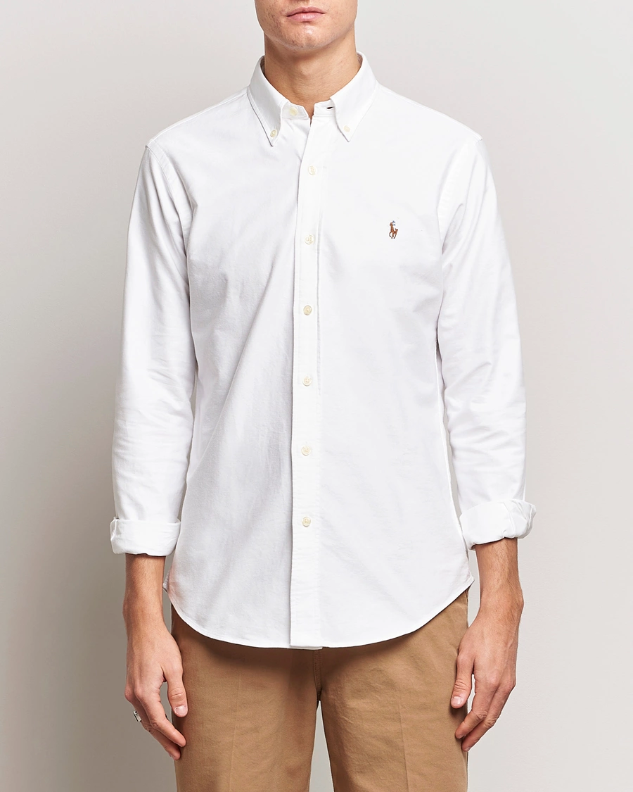 Herr | Skjortor | Polo Ralph Lauren | Custom Fit Oxford Shirt White