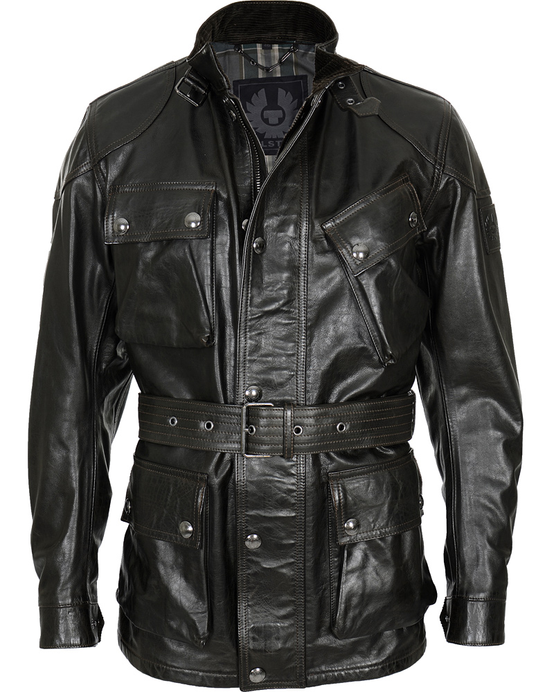 Herr | Jackor | Belstaff | Panther 4 Pocket Belted Leather Jacket Black