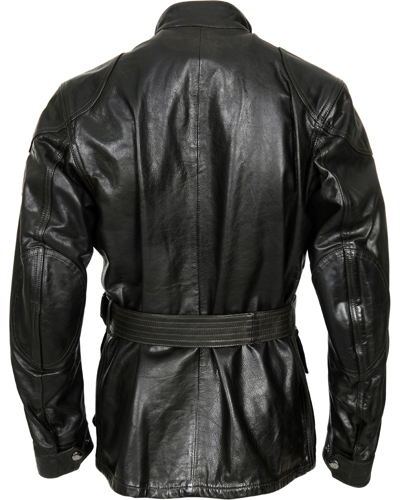 Herr | Jackor | Belstaff | Panther 4 Pocket Belted Leather Jacket Black