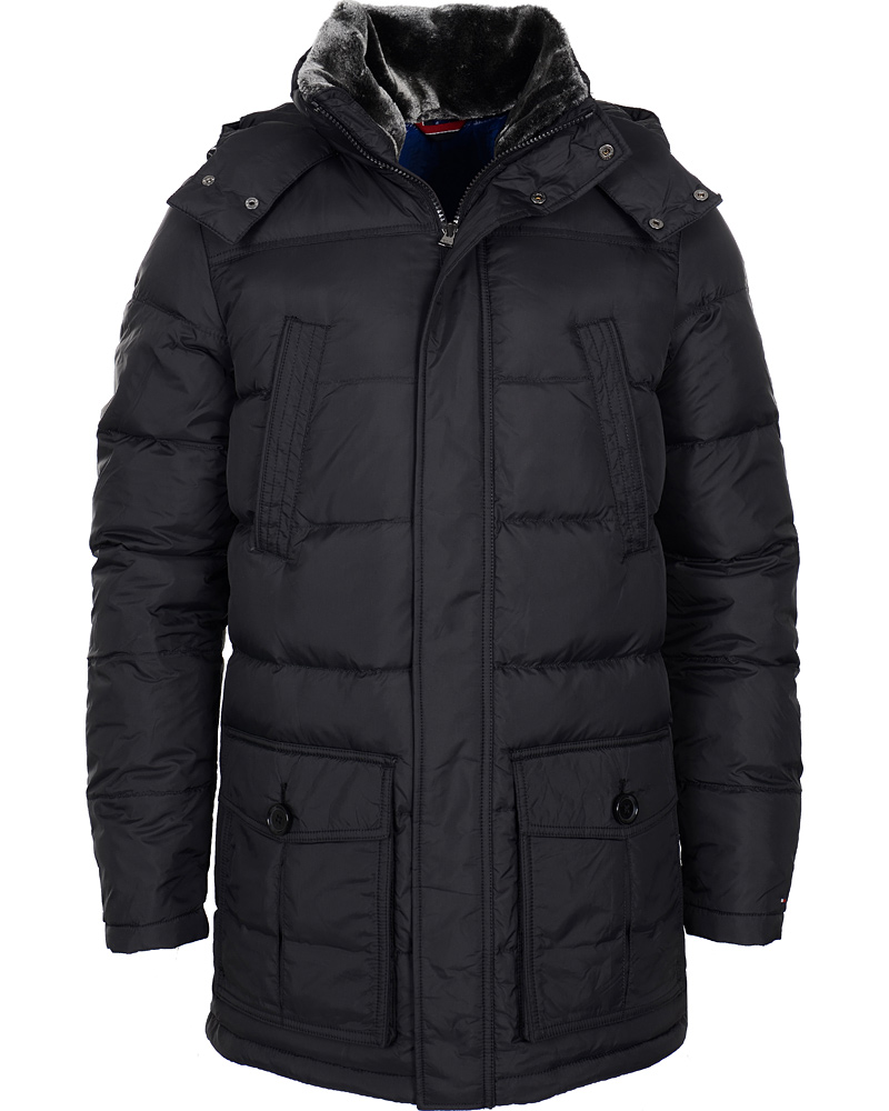 Herr | Jackor | Tommy Hilfiger | New Hudson Down Parka Flag Black