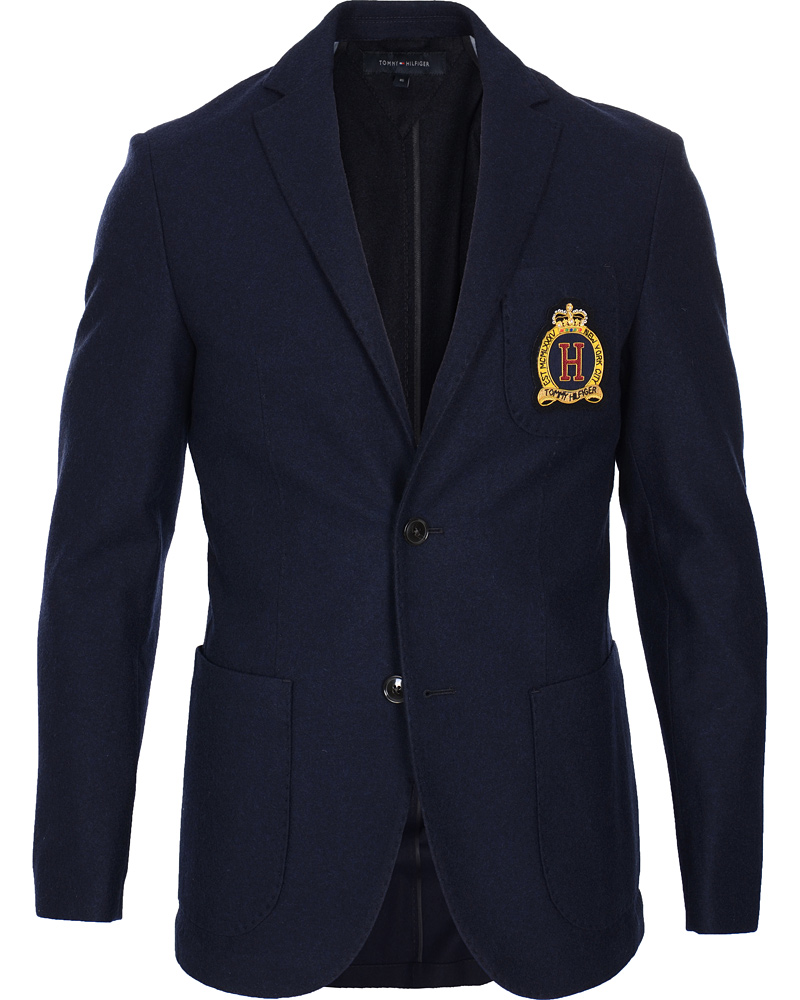 Herr | Kavajer | Tommy Hilfiger | Badge Flanel Alaster Blazer Midnight