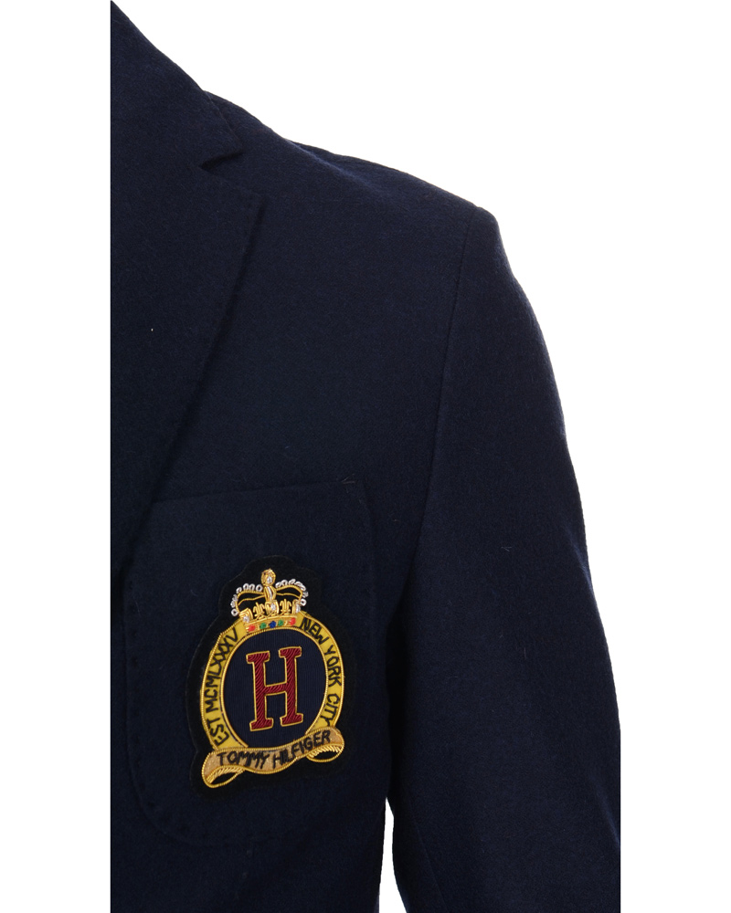 Herr | Kavajer | Tommy Hilfiger | Badge Flanel Alaster Blazer Midnight