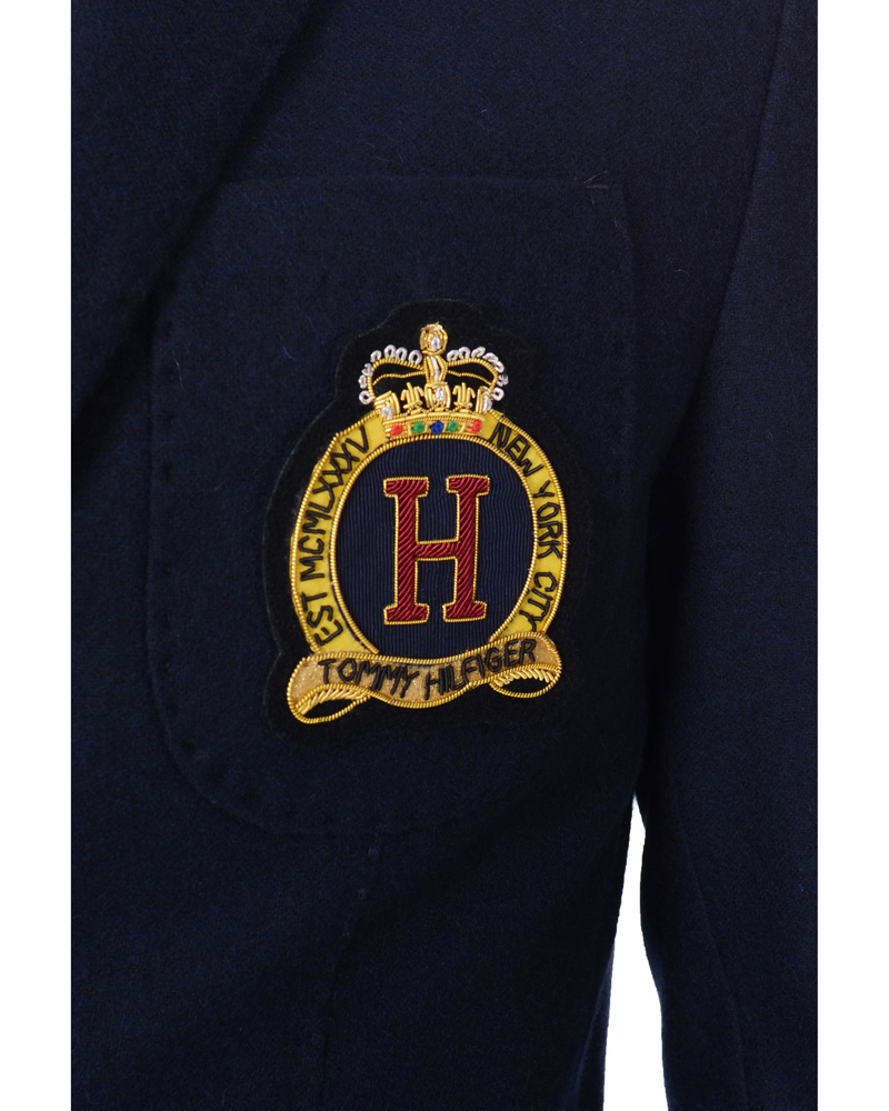 Herr | Kavajer | Tommy Hilfiger | Badge Flanel Alaster Blazer Midnight