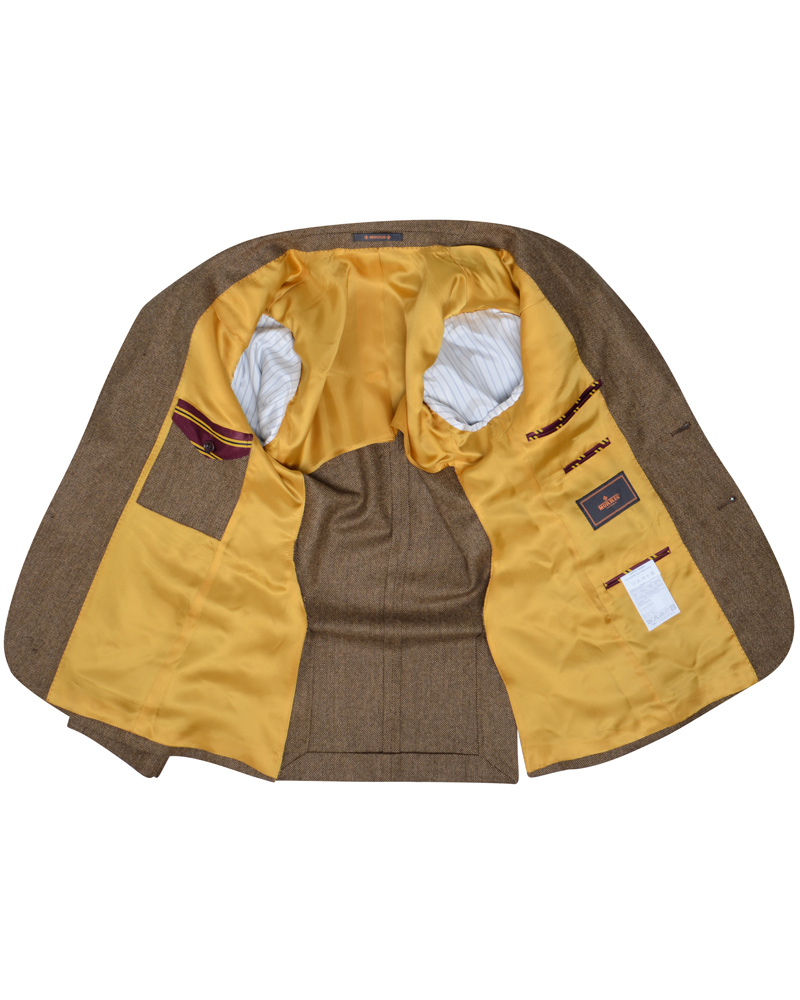 Herr | Kavajer | Morris | Marlow Birds Eye Blazer Brown