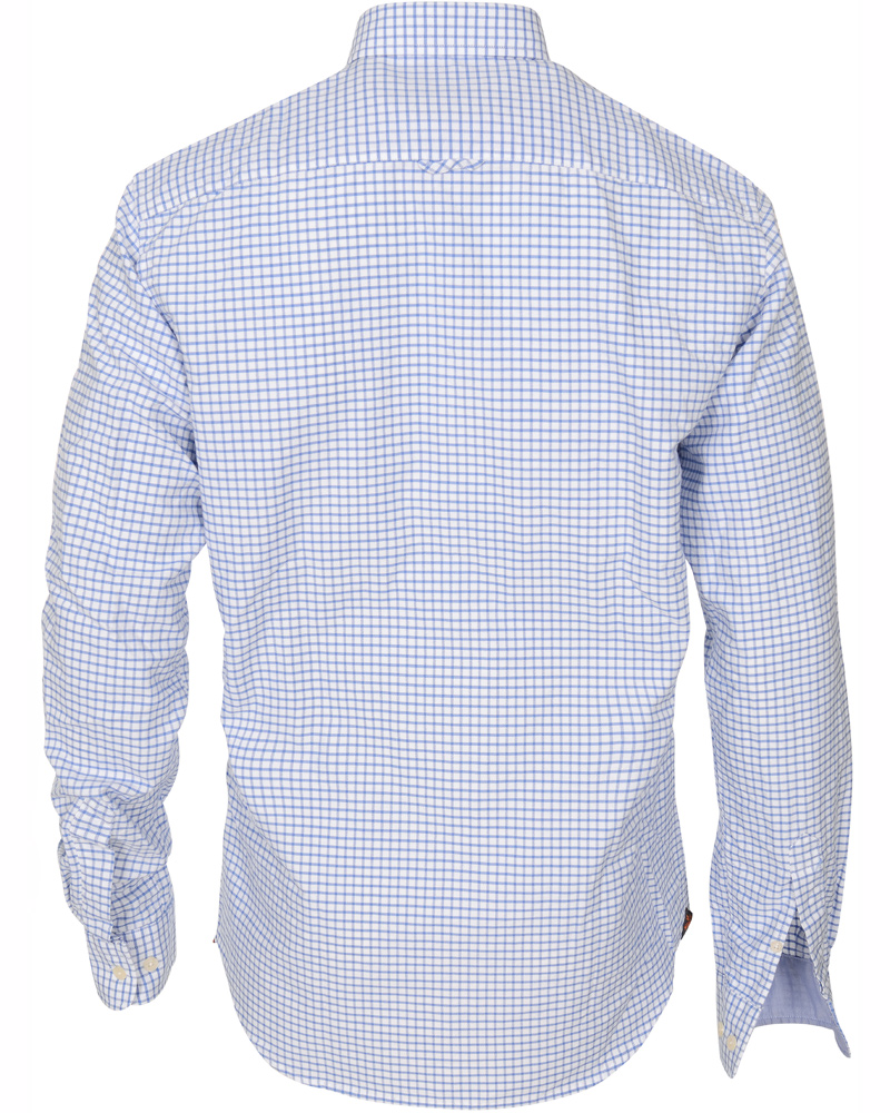 Herr | Skjortor | Morris | Douglas Check Oxford Shirt Light Blue