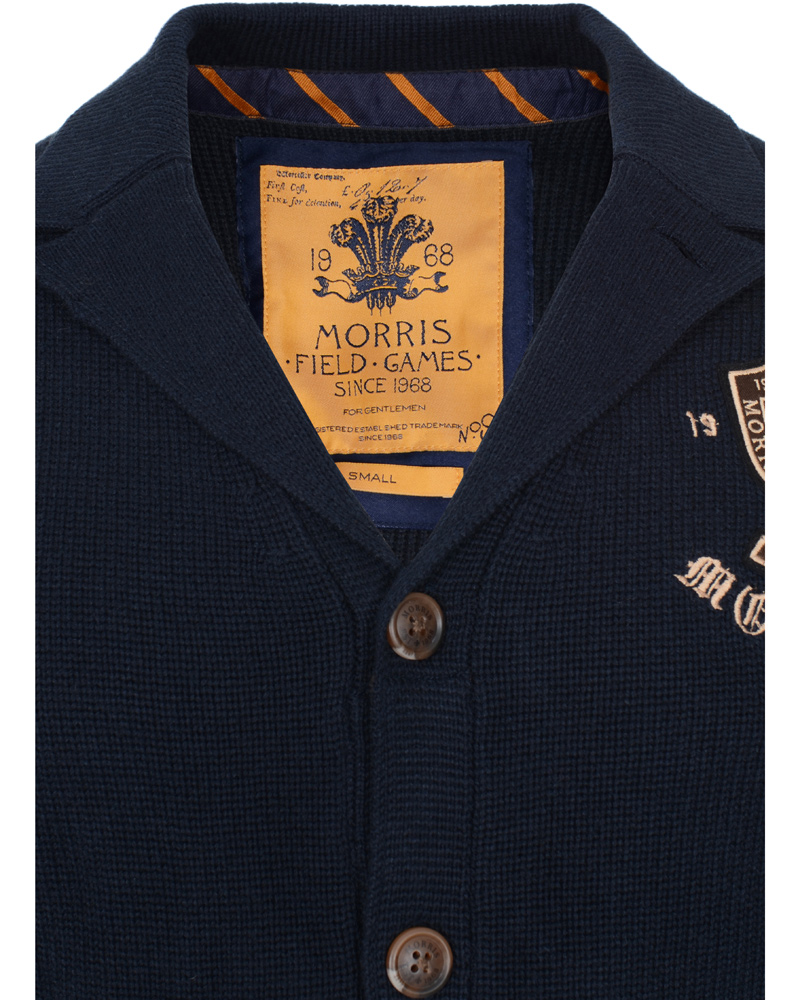 Herr | Tröjor | Morris | Kinsley Knitted Blazer Navy