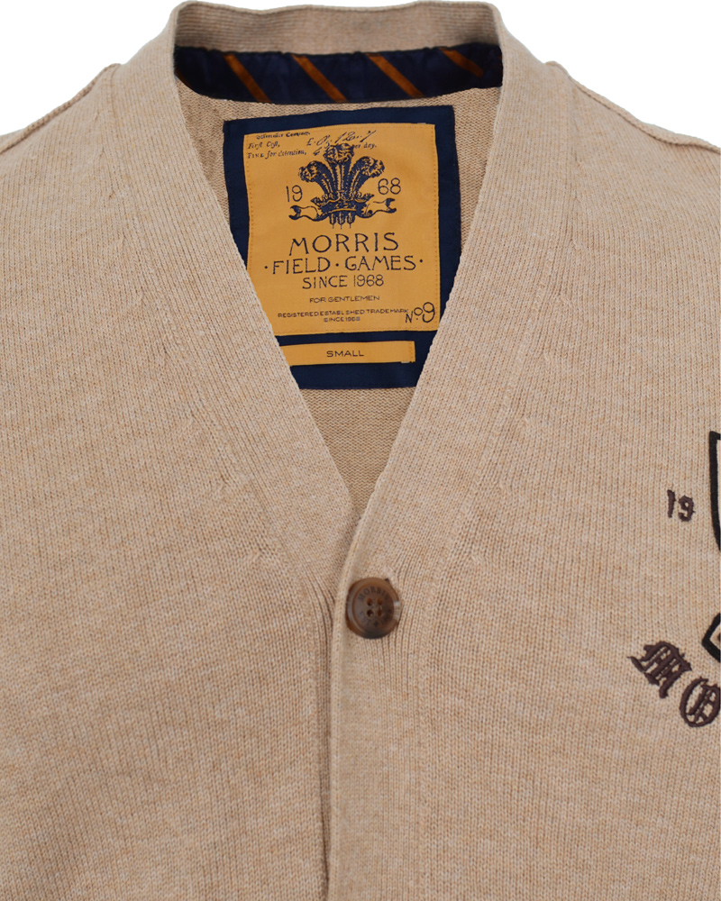 Herr | Tröjor | Morris | Bertie Cardigan Camel