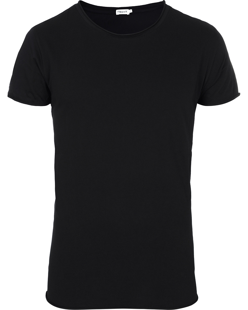 Herr | T-Shirts | Filippa K | Single Jersey Roll Edge Tee Black