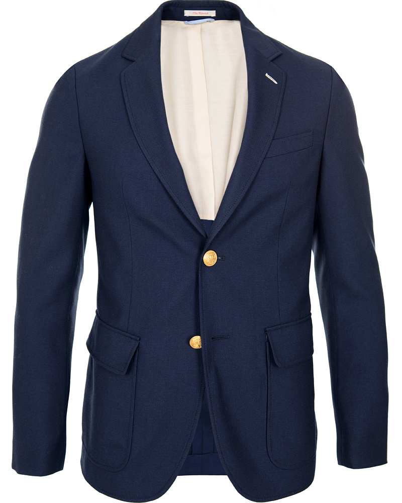 Herr | Kavajer | GANT Rugger | The Hopsack Jacket Navy