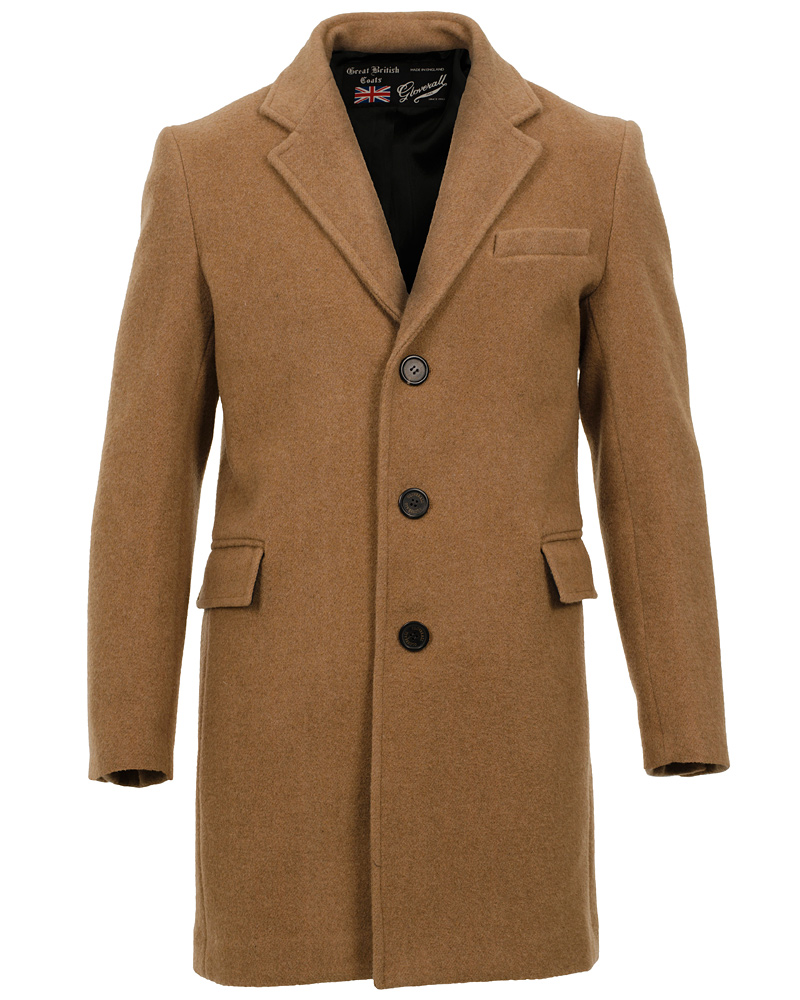 Herr | Jackor | Gloverall | Chesterfield Coat Tan
