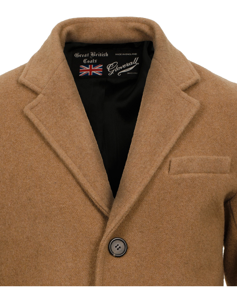 Herr | Jackor | Gloverall | Chesterfield Coat Tan