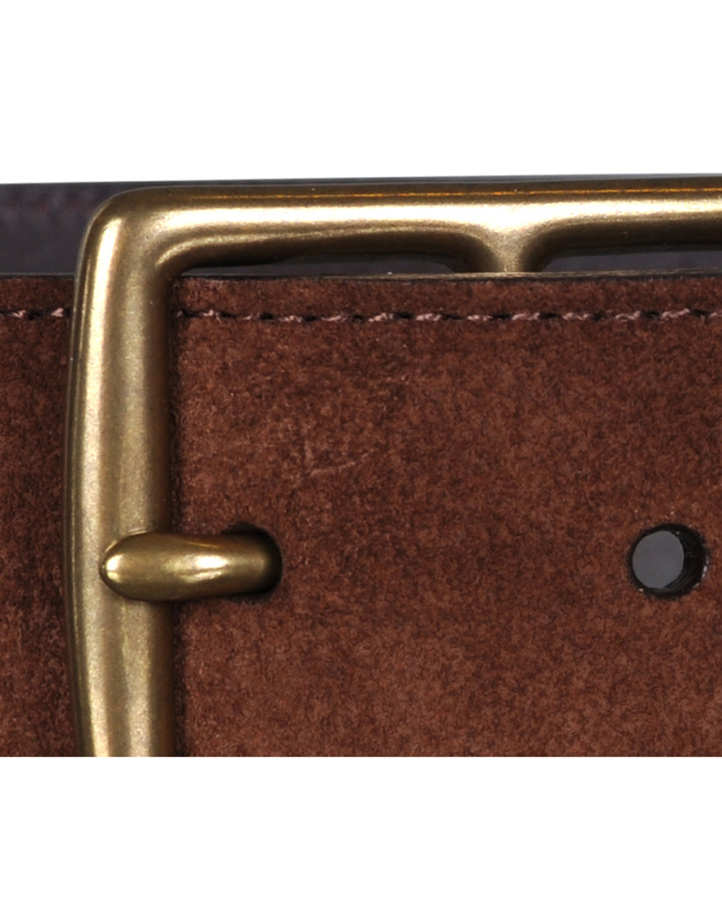 Herr | Polo Ralph Lauren Heritage Suede Belt 3,5 cm Brown | Polo Ralph Lauren | Heritage Suede Belt 3,5 cm Brown