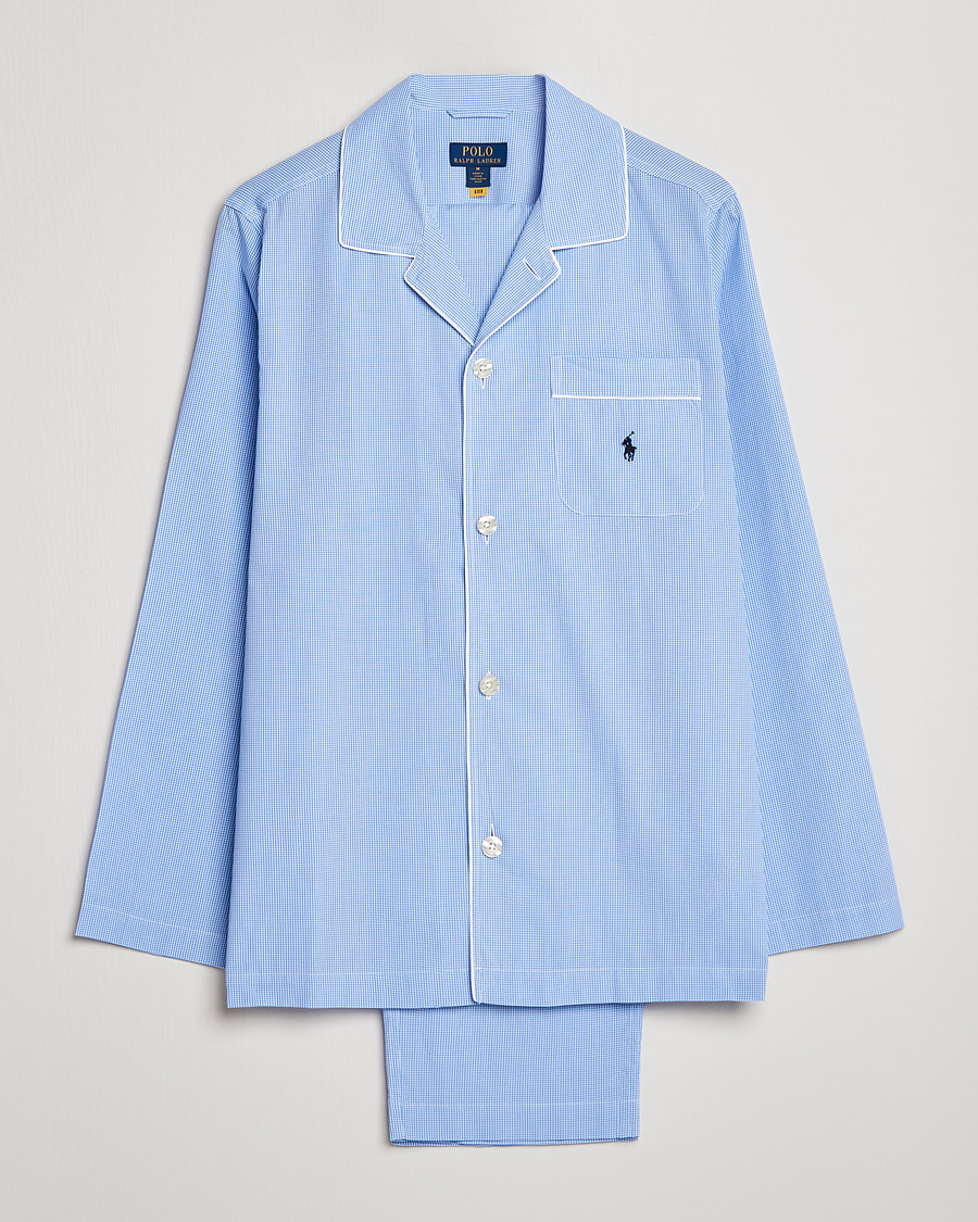 Herr | Pyjamas & Morgonrockar | Polo Ralph Lauren | Pyjama Set Mini Gingham Blue