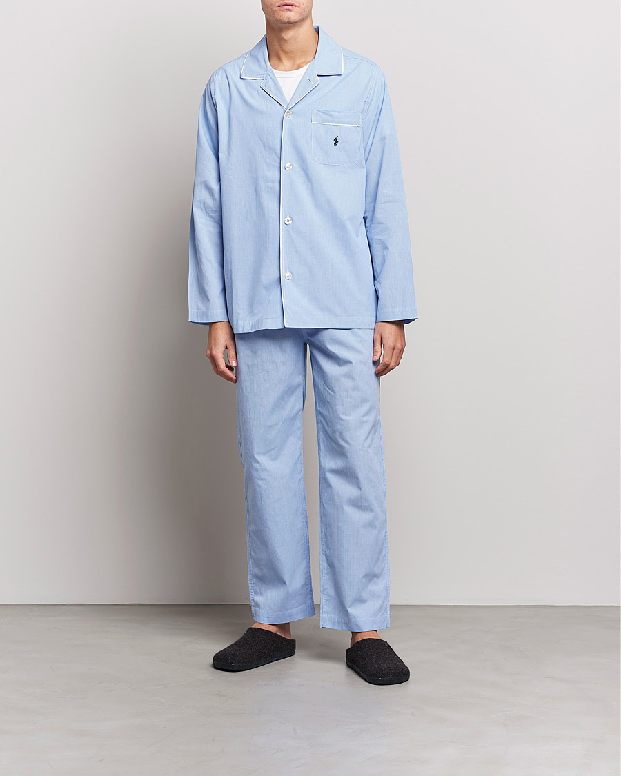 Herr | Pyjamas & Morgonrockar | Polo Ralph Lauren | Pyjama Set Mini Gingham Blue