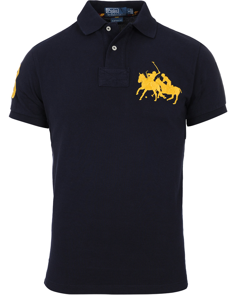 Herr | Pikéer | Polo Ralph Lauren | Custom Fit Dual Match Polo Navy
