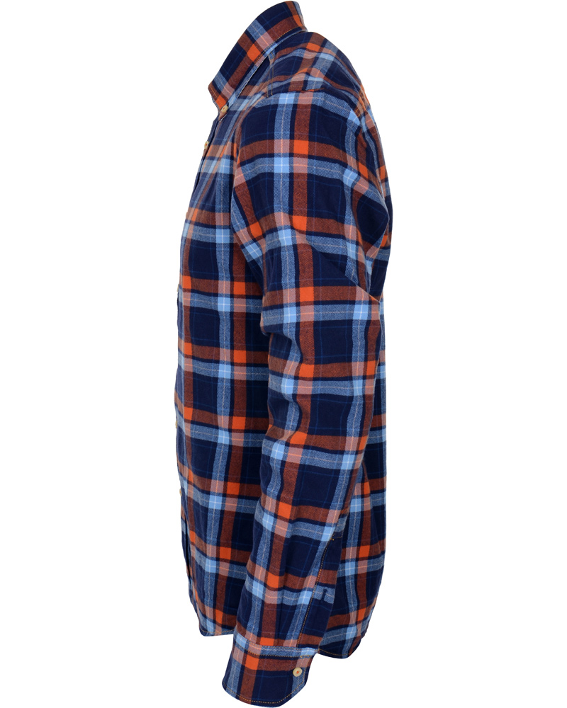 Herr | Skjortor | Stenströms | Skjorta Sport Flanell Navy