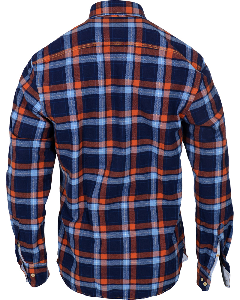 Herr | Skjortor | Stenströms | Skjorta Sport Flanell Navy